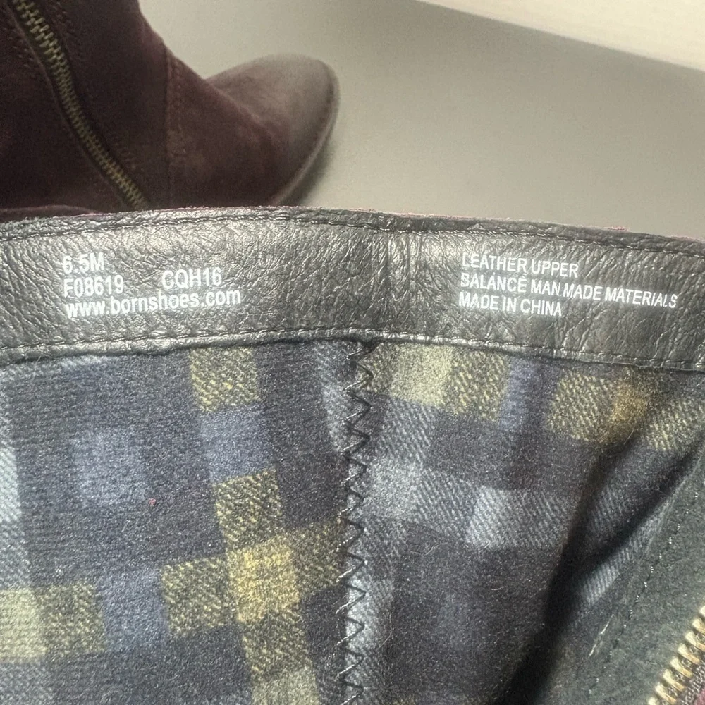 BORN Poly Purple Suede Leather Boots